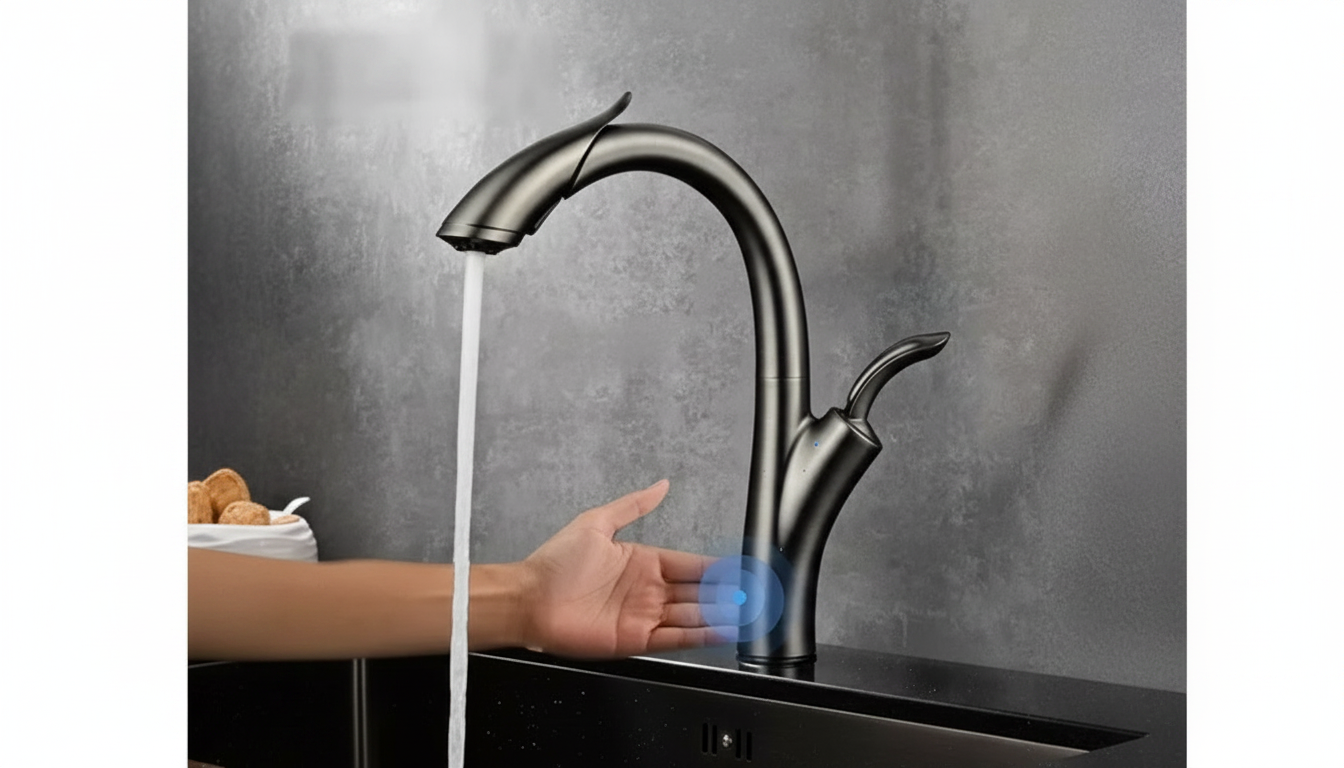 Install a Touch-Activated Pull-Out Faucet: Step Guide